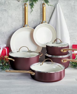 Padova Healthy Ceramic Nonstick Cookware Set, 10 Piece