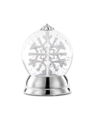 Napco LED Snowflake Snow Globe - Macy's