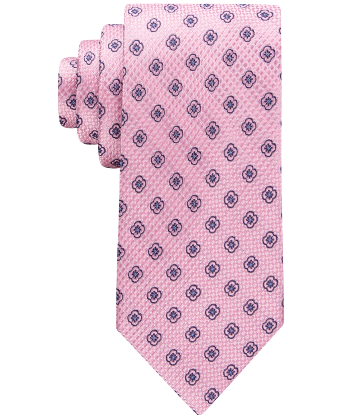 Tommy Hilfiger Men's Medallion Foulard Tie In Pink
