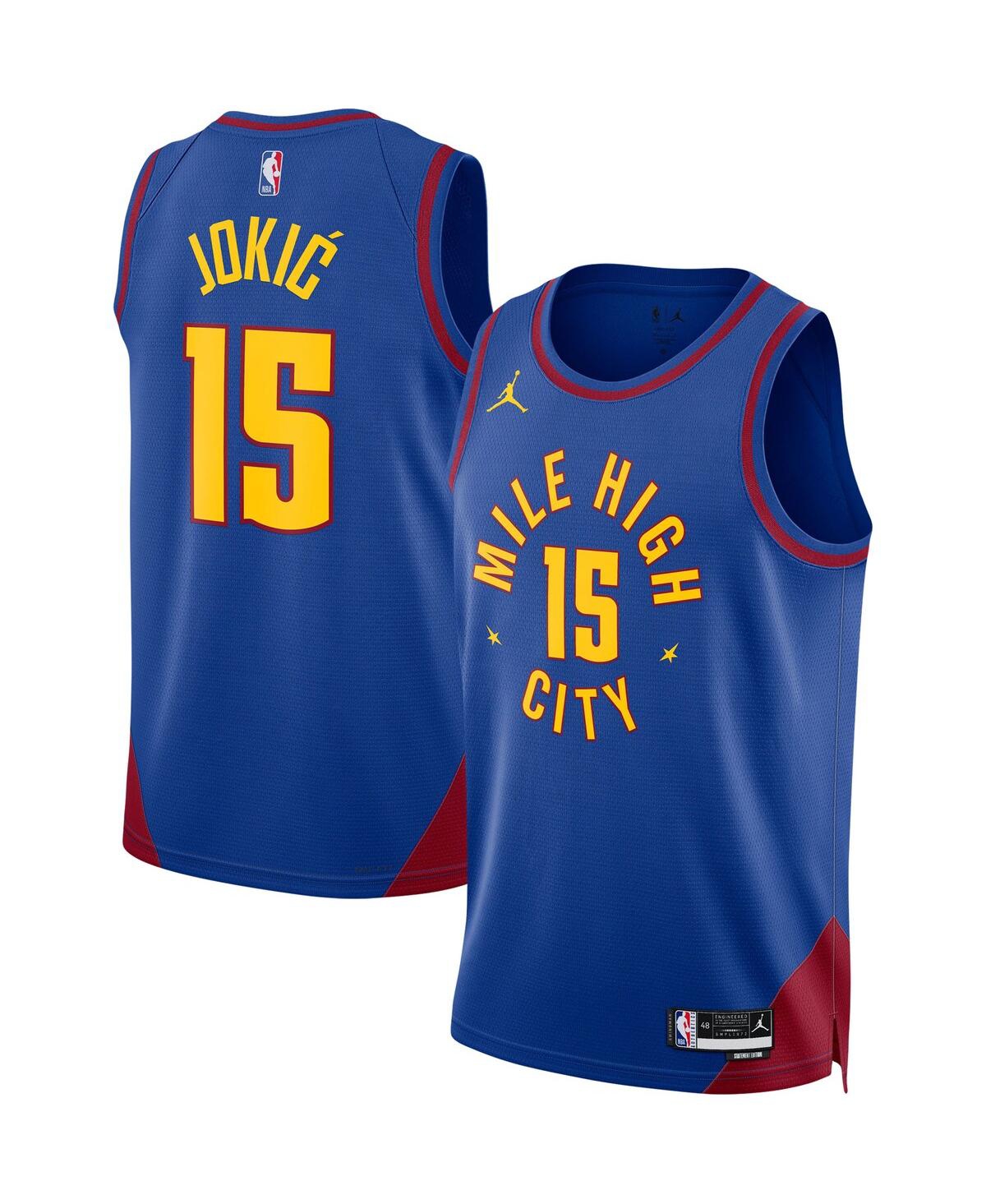 Men's and Women's Jordan Nikola JokicDenver Nuggets Statement Edition Swingman Jersey - Blue