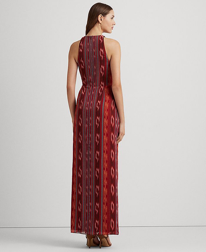 Éclat Geo Halter Gown - Rose Champagne