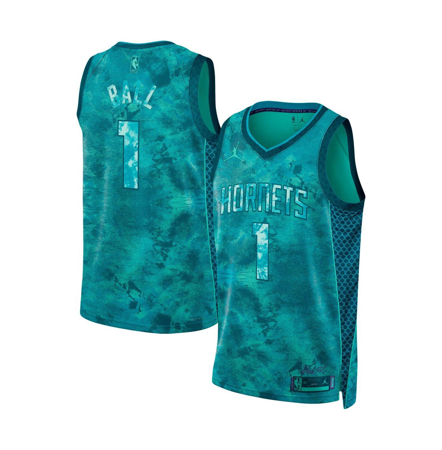 Топ Nike LaMelo Ball Mint Charlotte Hornets Select Series Swingman Jersey — фото 2