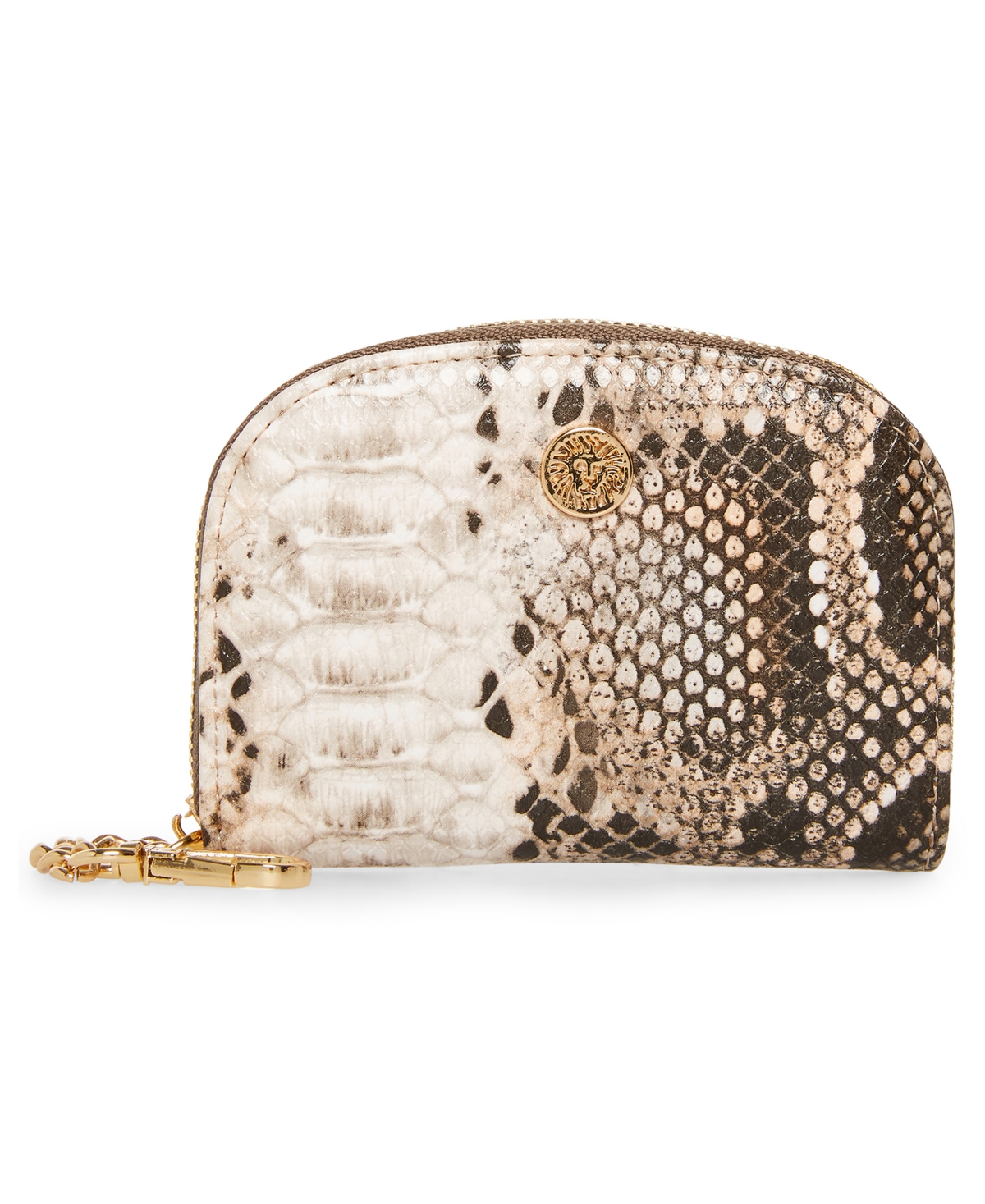 Anne Klein Curved Snake Card Case Wallet In Multi