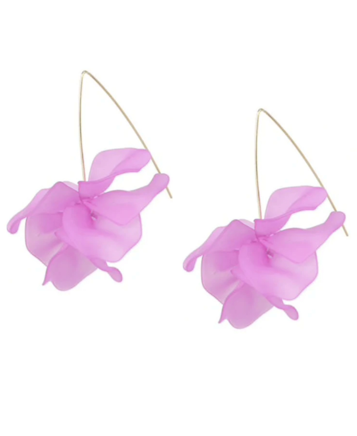 Accessory Concierge Air Bloom Drop Earrings In Lavender