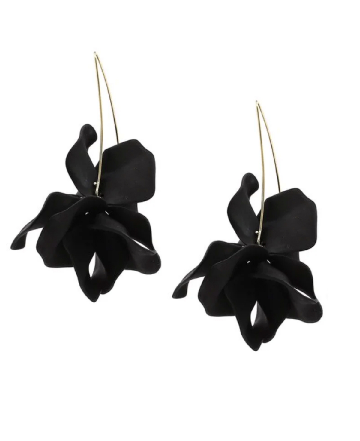 Accessory Concierge Air Bloom Drop Earrings In Black
