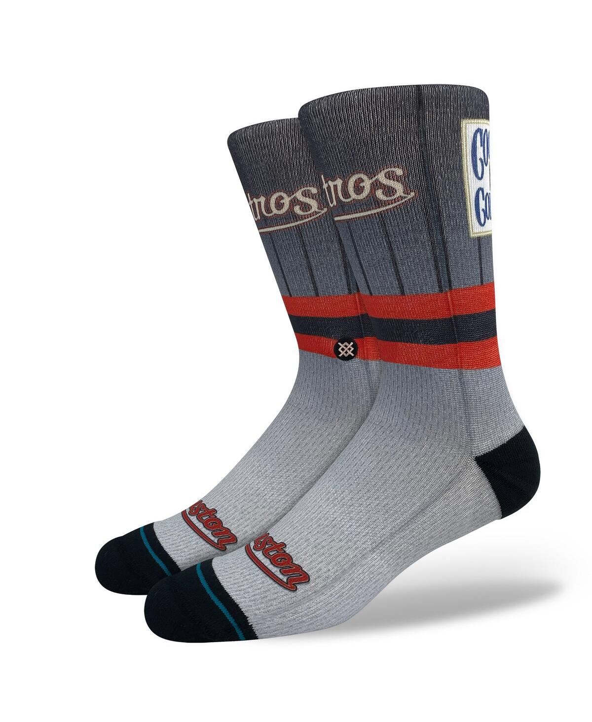 Men's Stance Houston Astros Cooperstown Collection Crew Socks - Gray