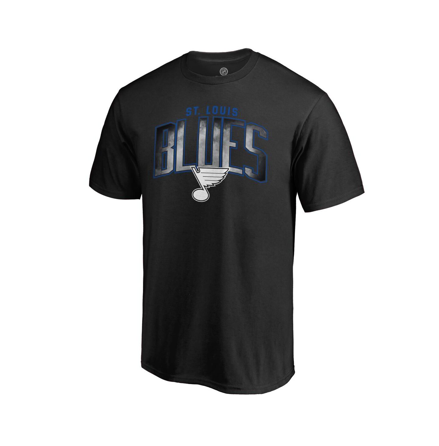 Мужская футболка Fanatics Black St. Louis Blues Arch Smoke — фото 1