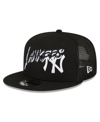 New Era Men's Black New York Yankees Street Trucker 9FIFTY Snapback Hat ...