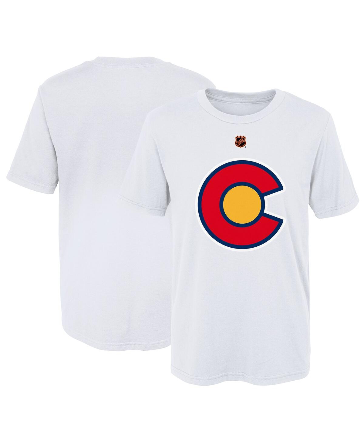 Outerstuff Babies' Preschool Boys And Girls White Colorado Avalanche Special Edition 2.0 Primary Logo T-shirt