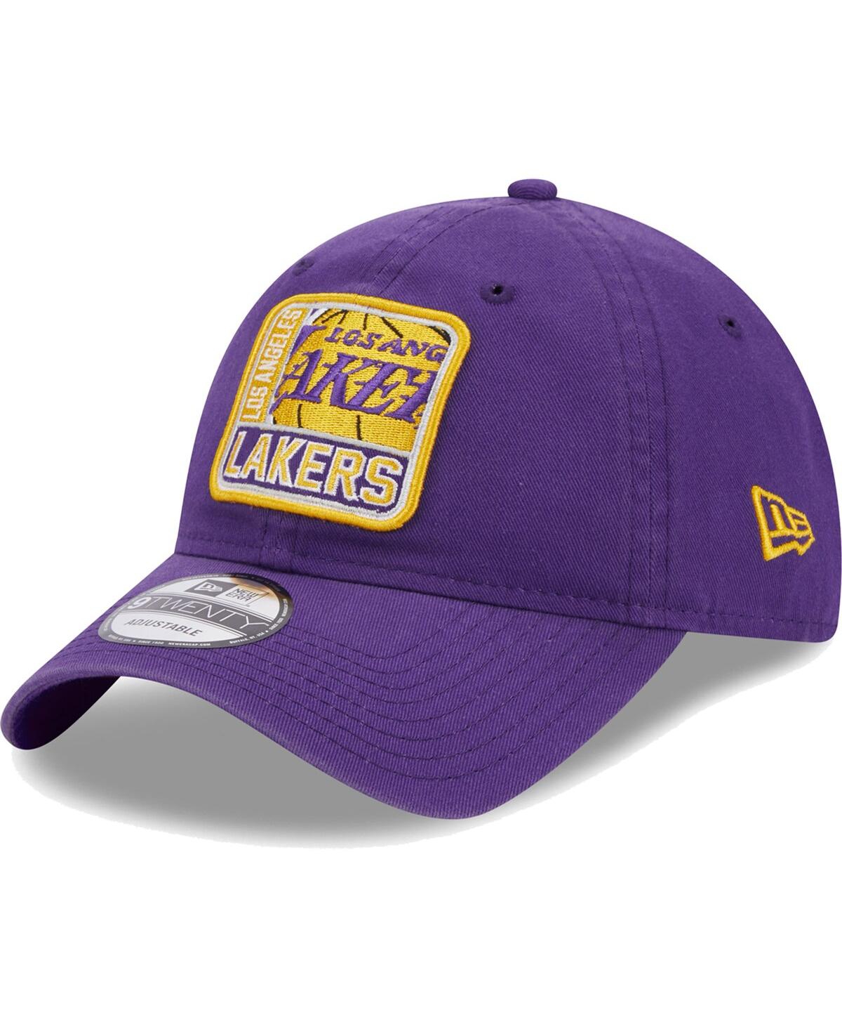 Shop New Era Men's  Purple Los Angeles Lakers Mix 9twenty Adjustable Hat