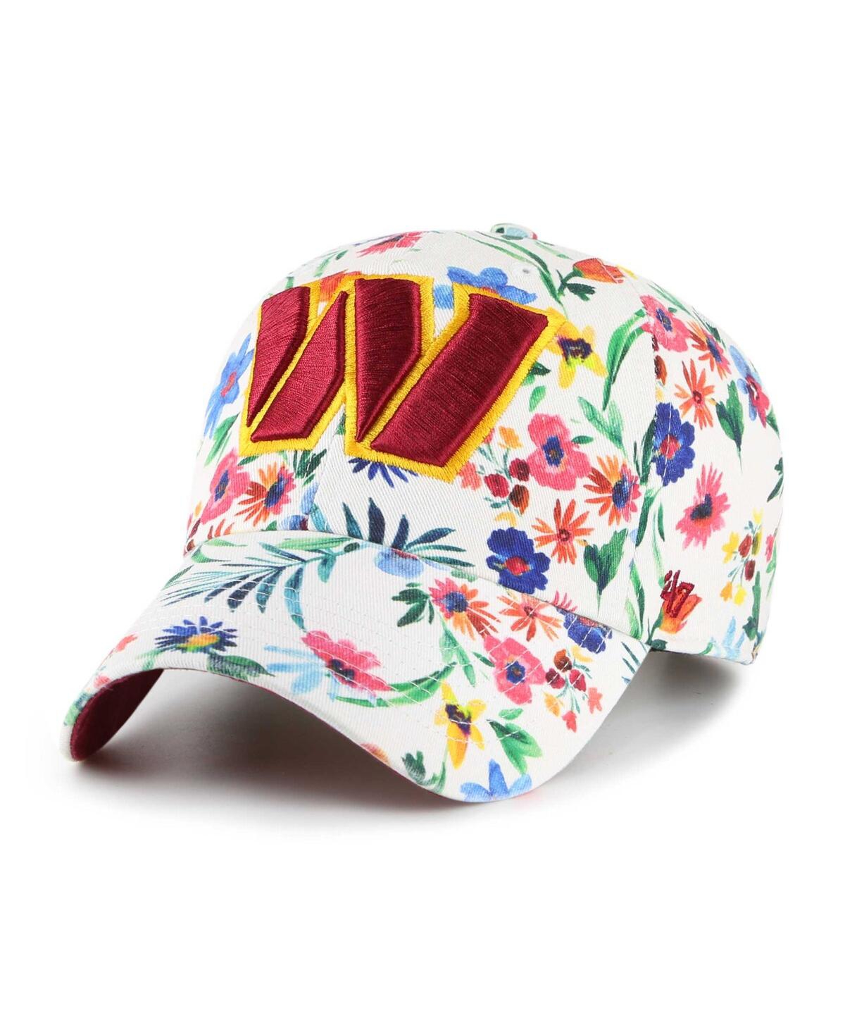 47 Brand Women's ' White Washington Commanders Highgrove Clean Up Adjustable Hat
