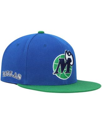 Men's Blue, Green Dallas Mavericks Hardwood Classics Snapback Hat
