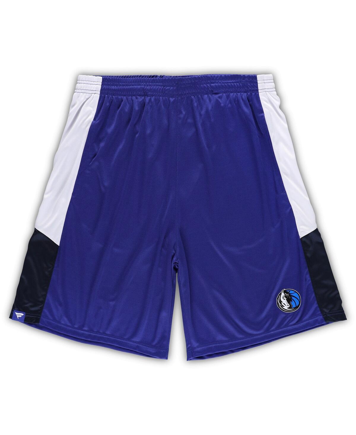 Men's FanaticsDallas Mavericks Big and Tall Champion Rush Practice Shorts - Blue
