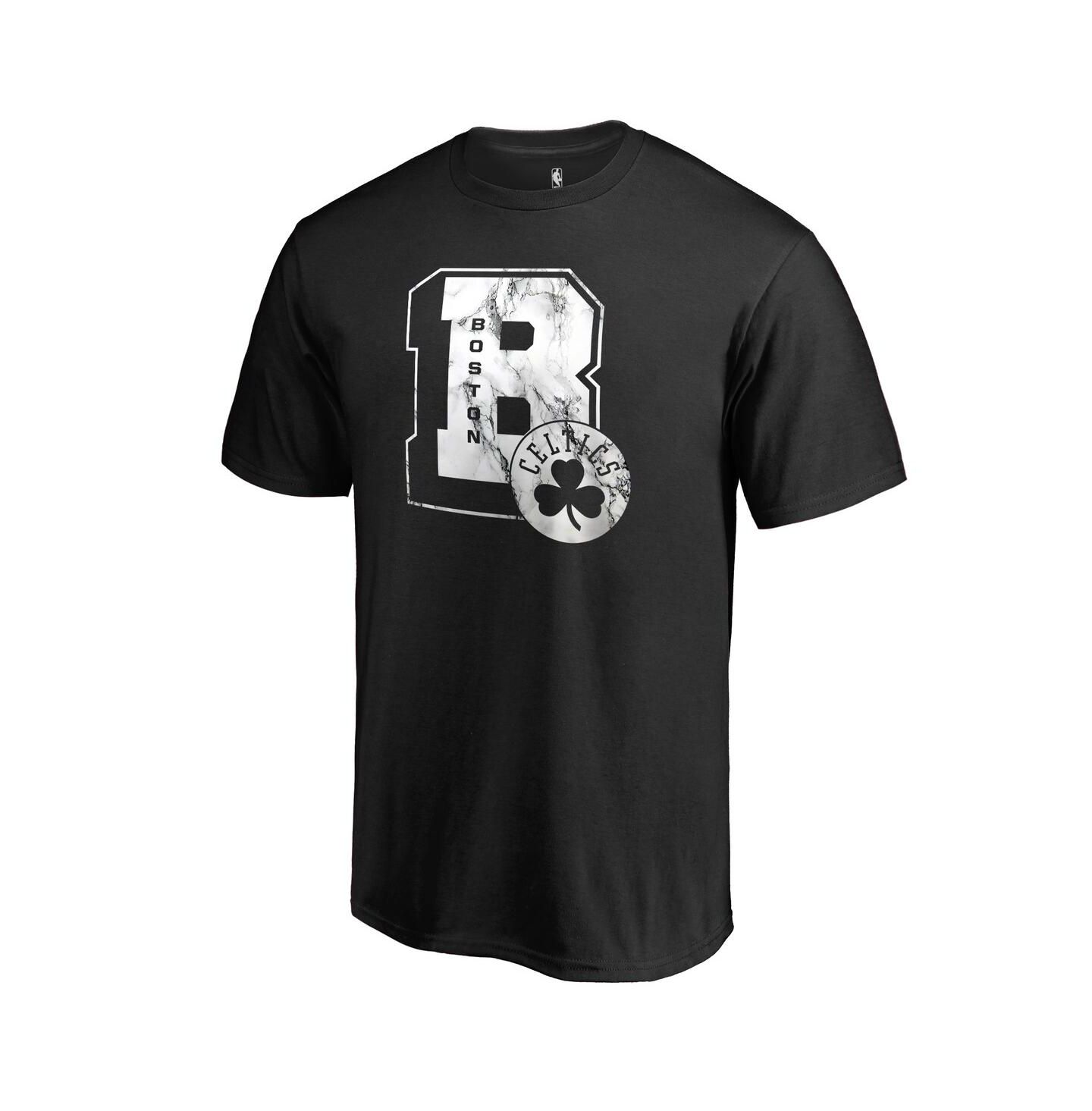 Мужская футболка Fanatics Black Boston Celtics Letterman — фото 3