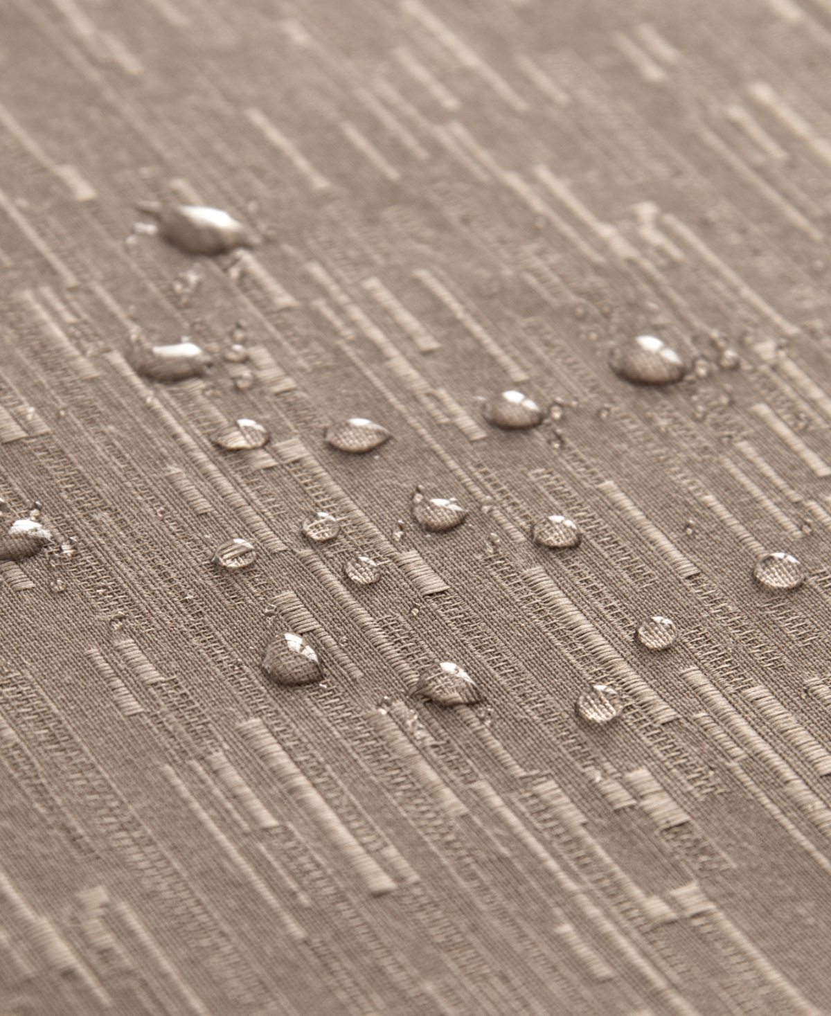 Elrene Continental Solid Texture Water And Stain Resistant Round Tablecloth, 90" In Brown