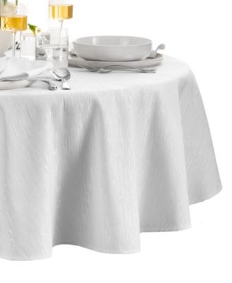 Elrene Continental Solid Texture Water and Stain Resistant Tablecloth, 60" x 84" Oval