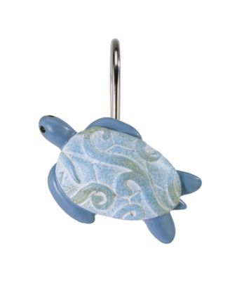 Caicos Sea Turtles Resin 12-Pc. Shower Curtain Hooks