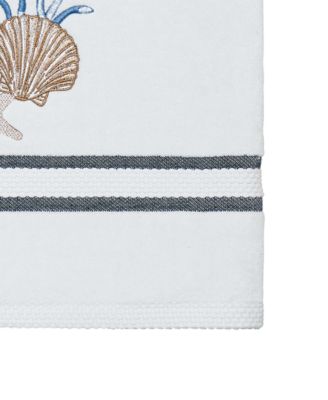 Blue Lagoon Ombre Seashells Bath Towel, 27" x 50"