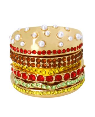 Outlet Betsey Johnson Hamburger Necklace and Earring Set