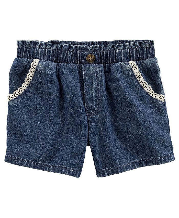 Carter's Little Girls Twill Denim Shorts Macy's