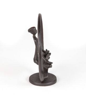 Yoga Meditation Circle Cast Iron Sculpture