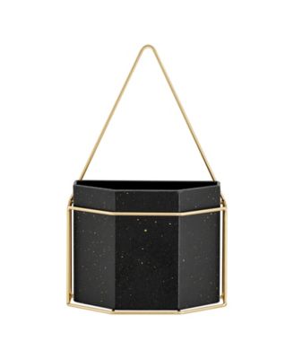 Modern Geometric Metal 3-Piece Wall Planters Set