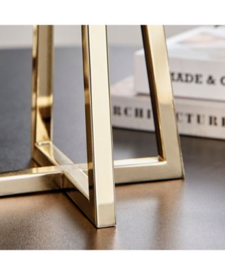 Maeve Tinted Glass Warm Pedestal Hurricane 2-Piece Candle Holders Set