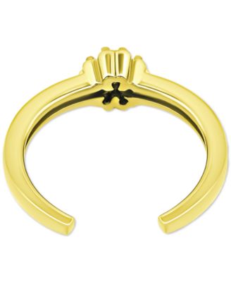 Cubic Zirconia Flower Toe Ring, Created for Macy's