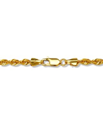 Sparkle Rope Link 24" Chain Necklace (3-5/8mm) in 14k Gold