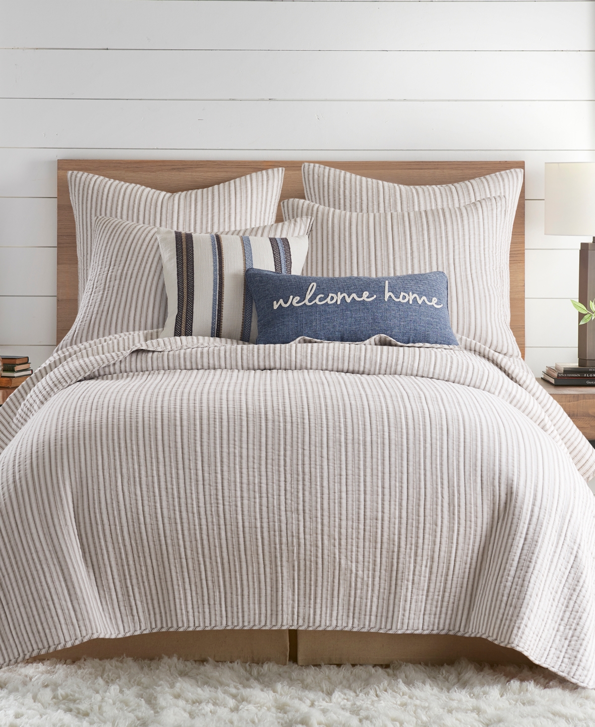 Levtex Tobago Multi Stripe Embroidered Pillow, x