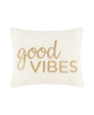 Tamiya Good Vibes Embroidered Decorative Pillow, 14" x 18"