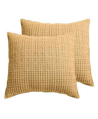 Mills Waffle 2-Pc. Sham Set, European