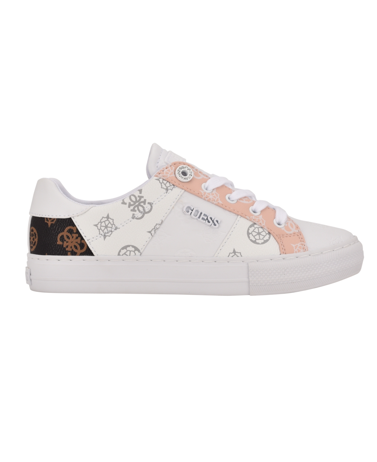 Guess Women's Loven Lace-up Sneakers In White