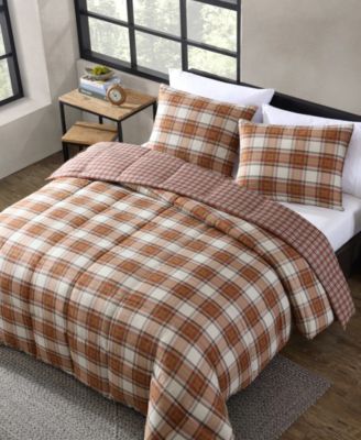 CLOSEOUT! Edgewood Plaid Down Alternative Comforter Set, Full/Queen