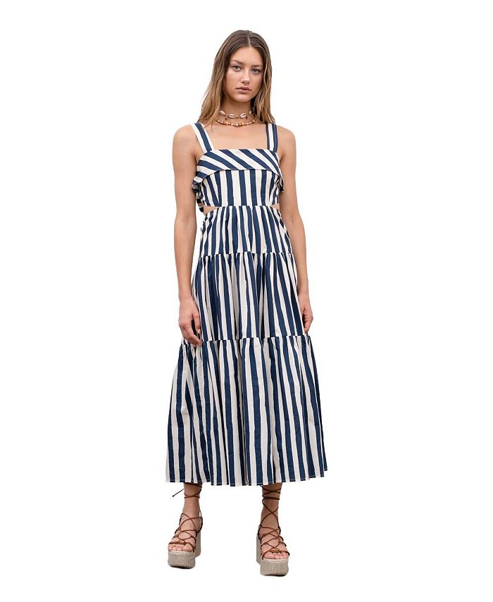 Moon river outlet striped dress