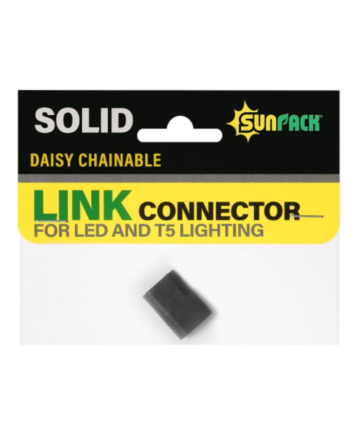Daisy Chainable Link Connector for Led and T5 Lighting - Black