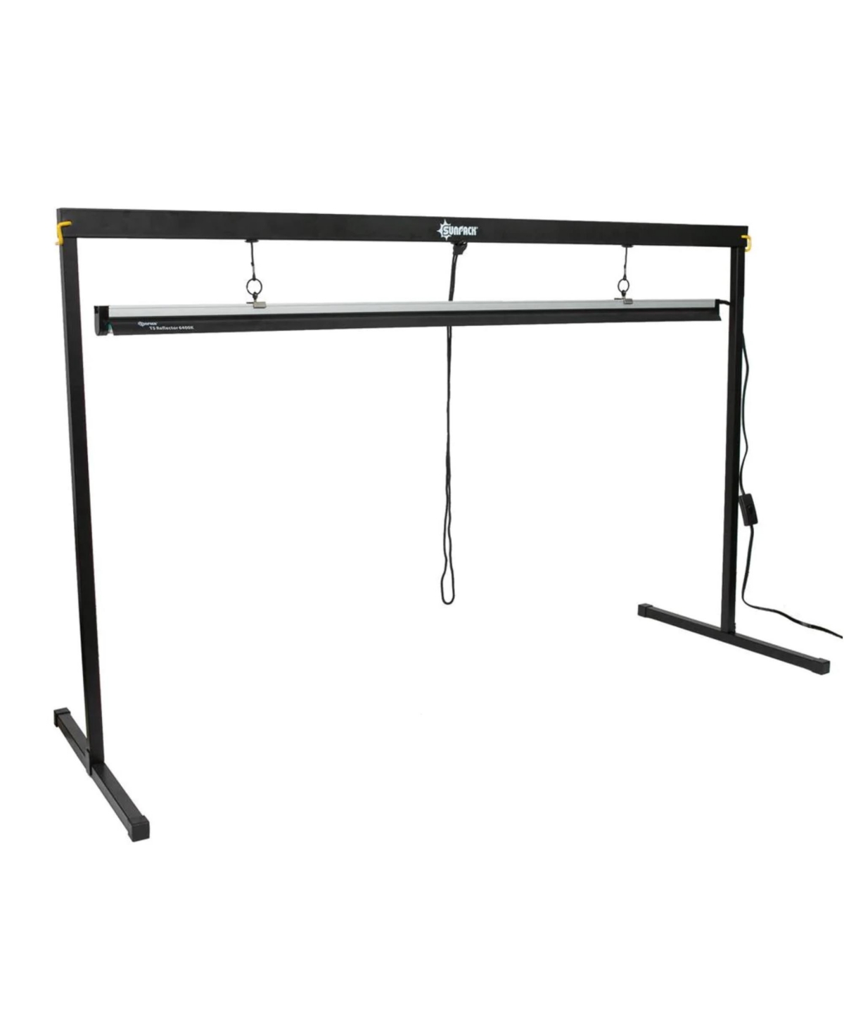 Greenhouse Metal Light Stand with Light System, 4' - Black