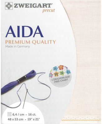 Zweigart Premium Quality White 16 Count Aida Fabric