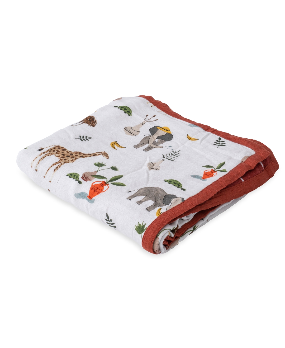 Little Unicorn Baby Boys Printed Muslin Quilt In Safari Social