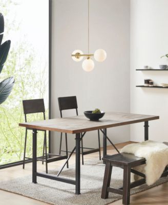 Aurelia 3-Light Chandelier with Frosted Glass Globe Bulbs