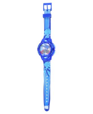 Kids Unisex Sega Sonic the Hedgehog Blue Silicone Strap Watch 35.5mm Set