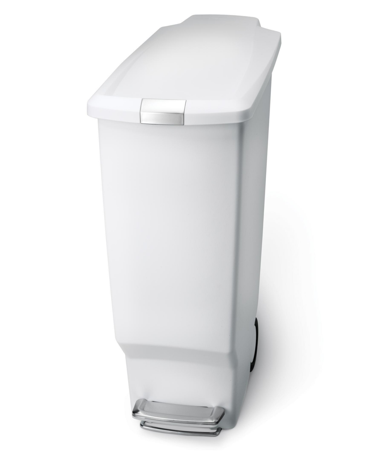 Shop Simplehuman 40 Litre Plastic Slim Step Can In White