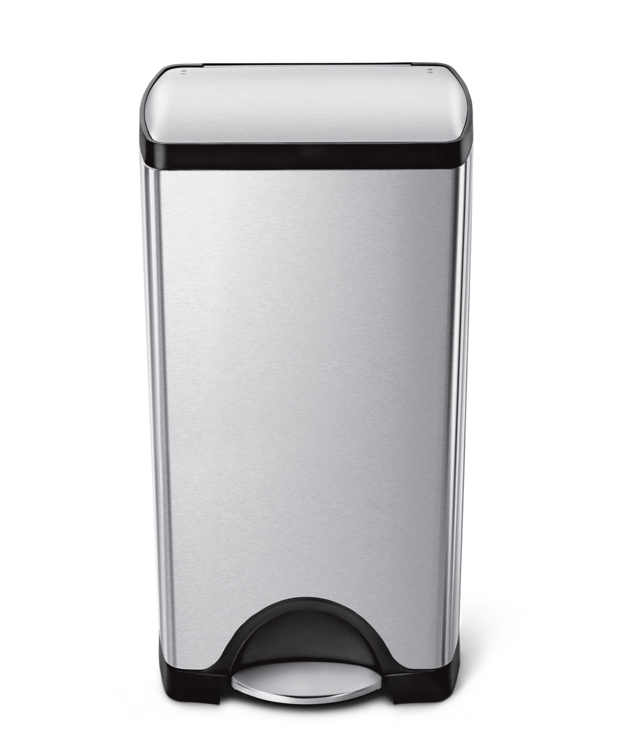 Shop Simplehuman 30 Litre Rectangular Step Can In Brushed Stainless Steel