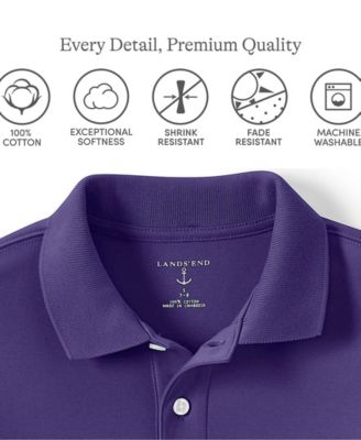 Boys Short Sleeve Interlock Polo Shirt