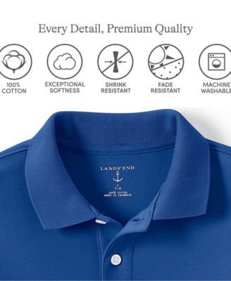 Boys Short Sleeve Interlock Polo Shirt