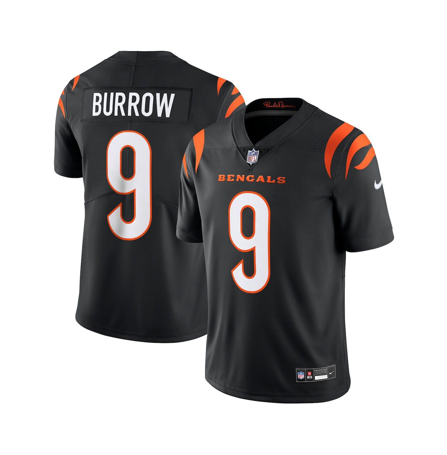 Мужской топ Nike Joe Burrow Cincinnati Bengals Vapor Untouchable Limited Jersey, цвет: Чёрный — фото 1
