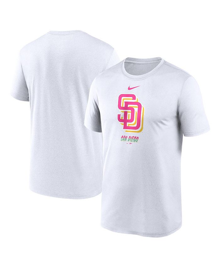 Men's Nike White San Diego Padres City Connect Logo T-Shirt Size: 4XL