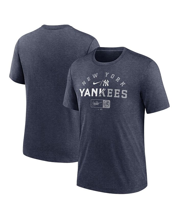 Men's New York Yankees Nike Heathered Charcoal Authentic