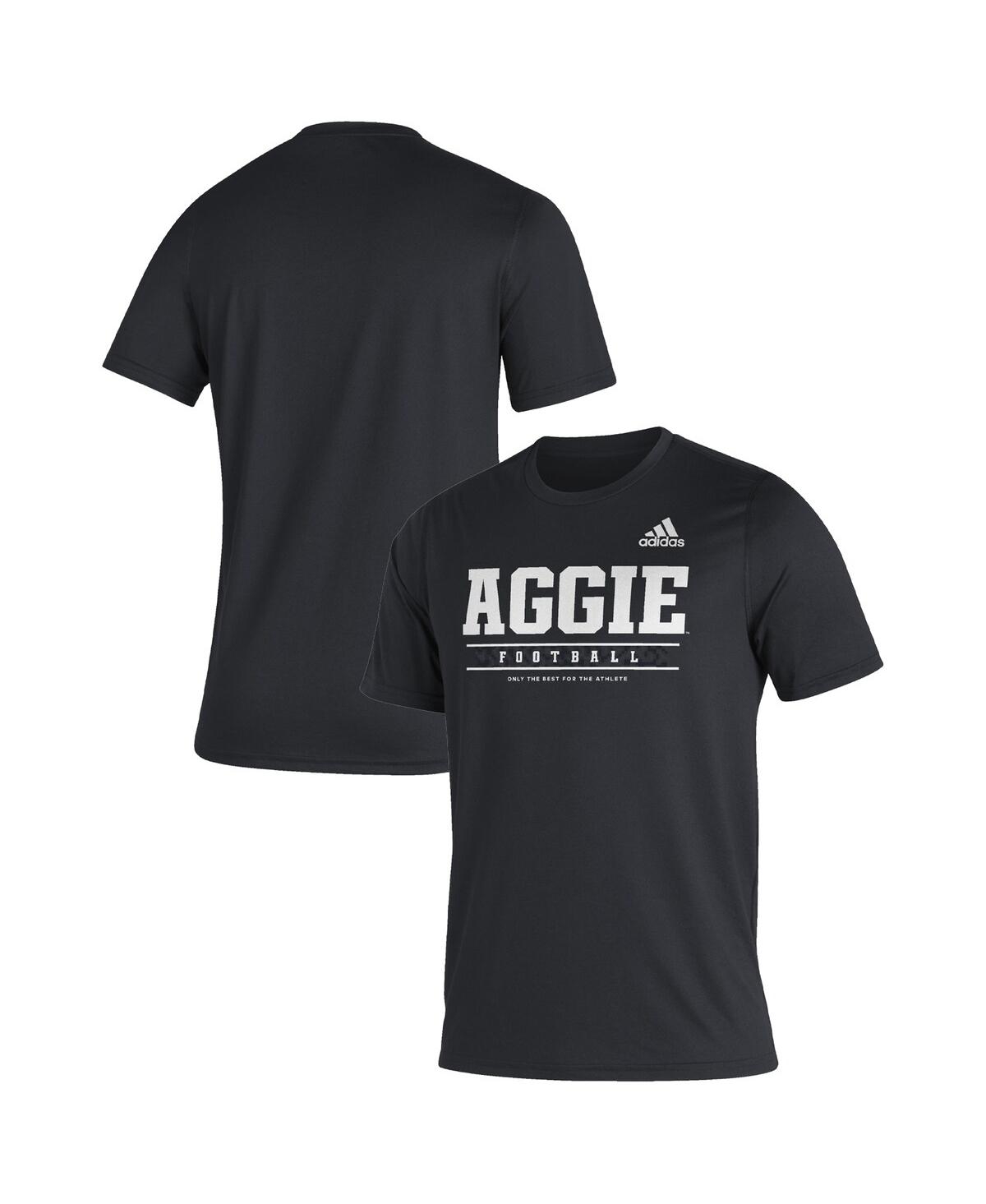 Shop Adidas Originals Men's Adidas Black Texas A&m Aggies Sideline Football Locker Practice Creator Aeroready T-shirt
