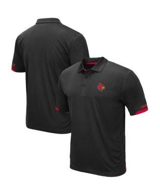Men's Black Louisville Cardinals Big and Tall Santry Polo Shirt